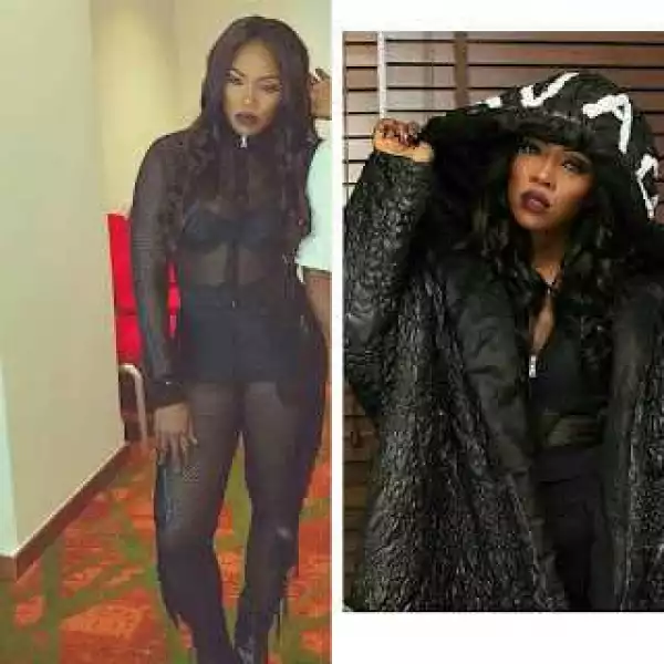 Tiwa Savage Dazzles In Sexy Sheer Outfits On Stage